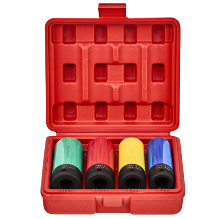 Set 4 tubulare lungi impact jante aliaj cu protectie cauciuc 17-22mm (KD11751) [1]