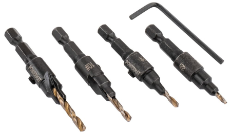 Scule de mana - Set 5 burghie pentru lemn cu adancitor si tesitor 6-16mm PM1459 (PM-ZWZP-4TN)