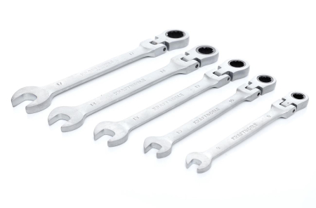 Set 5 chei cu clichet articulate 8-17mm 5bucati piese cap flexibil Cr-V (KD10105) [0]