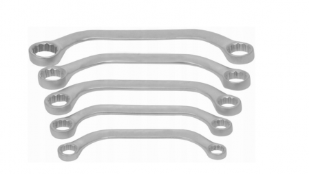 Set 5 chei inelare tip C 10-19mm 5bucati piese Chrome-Vanadium Cr-V (S10985) [5]