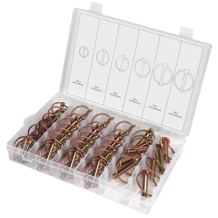 Produse noi (necategorizate) - Set 50 de stifturi cu arc, sigurante, 50 piese (KD11799)