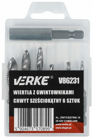 Set 6 burghie autofiletante cu filet filetare M3-M10 (V86231) [1]