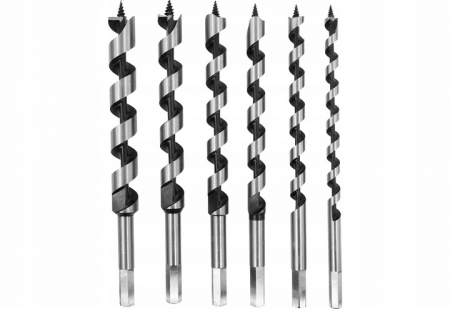 Set 6 burghie lemn 10-20mm lungi 230mm (V05076) [10]