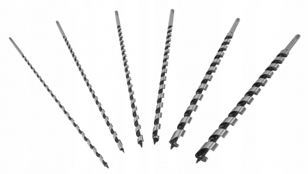 Set 6 burghie lemn 6-18mm lungi 460mm (V05077) [7]