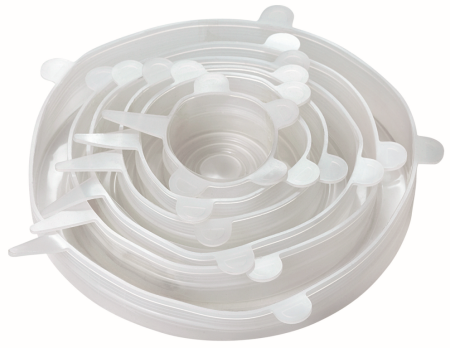 Set 6 capace elastice din silicon reutilizabile dimensiuni variate (KH-1902) [3]