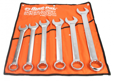 Chei combinate/inelare/cu clichet - Set 6 chei fixe combinate 34-50mm marimi mari (M58109)