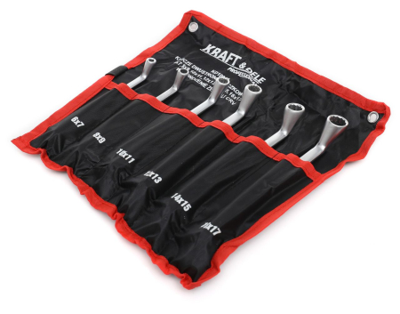 Set 6 chei inelare cu cot 6-17mm 6bucati piese crom-vanadiu CrV (KD10940) [4]