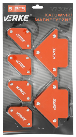 Set 6 coltare magnetice pentru sudura 45° 90° 135° cu forta de sustinere 4,5 kg si 11,5 kg (V75058) [15]