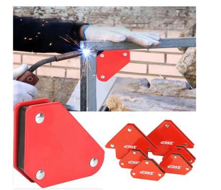Set 6 coltare magnetice pentru sudura 45° 90° 135° cu forta de sustinere 4,5 kg si 11,5 kg (V75058) [3]
