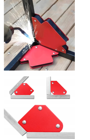 Set 6 coltare magnetice pentru sudura 45° 90° 135° cu forta de sustinere 4,5 kg si 11,5 kg (V75058) [12]