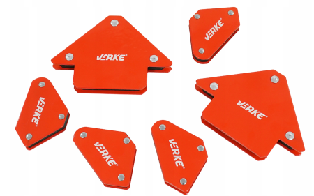 Set 6 coltare magnetice pentru sudura 45° 90° 135° cu forta de sustinere 4,5 kg si 11,5 kg (V75058) [5]