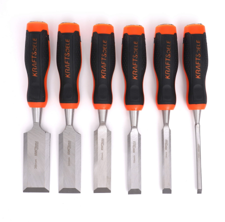 Set 6 dalti 230mm 6-38mm cu maner lemn (KD11772) [8]