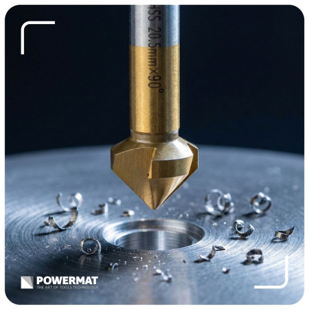 Set 6 freze zencuitoare conice HSS 90 grade 6.3-20.5mm PM1457 (PM-ZPM-6T) [11]