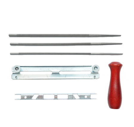 Set 6 instrumente pentru ascutit lant drujba cu pas 3/8 (DISKV34) [2]