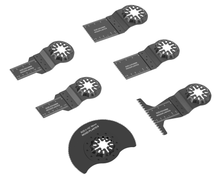 Altele - Set 6 lame pentru unealta multifunctionala pentru taiere lemn si plastic (KD11858)