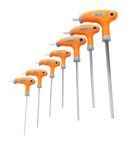 Altele - Set 7 chei imbus lungi cu maner 2-8mm surubelnita (KD10248)