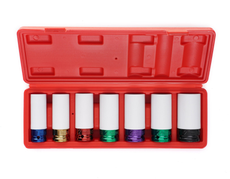 Set 7 tubulare lungi impact jante aliaj cu protectie cauciuc 17-27mm (KD11752) [3]