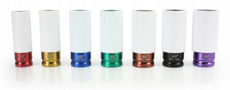Set 7 tubulare lungi impact jante aliaj cu protectie cauciuc 17-27mm (M58269) [2]
