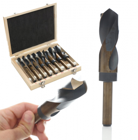 Burghie freze carote dalti dornuri - Set 8 burghie cobalt HSS 14-25.5mm pentru metal (TA1085)