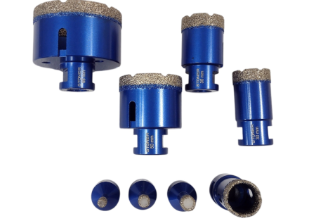 Set 8 carote diamantate M14 6-68 mm pentru gresie si placi ceramice + 2 discuri diamantate 125 mm (S12206) [7]