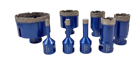 Set 8 carote diamantate M14 6-68 mm pentru gresie si placi ceramice + 2 discuri diamantate 125 mm (S12206) [9]