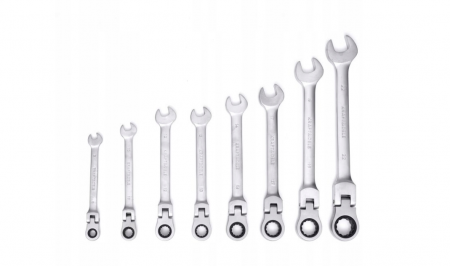 Set 8 chei cu clichet articulate 8-22mm 8bucati piese cap flexibil Cr-V (KD11302) [8]