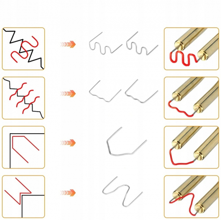 Set 800 capse cleme sarme agrafe sudat lipit plastic (KD10765) [6]