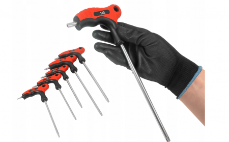 Set 9 chei torx lungi cu maner T10-T50 surubelnita (V86434) [4]