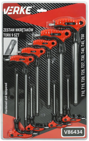 Set 9 chei torx lungi cu maner T10-T50 surubelnita (V86434) [1]