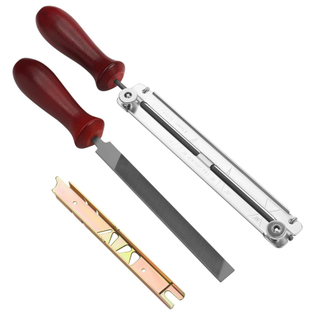 Produse noi (necategorizate) - Set ascutit lant drujba cu ghidaj + pila dreapta limitatori (KD3574)