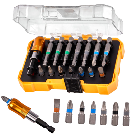 Altele - Set biti cu adaptor 15piese surubelnita filetanta (KD10473)