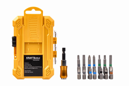 Set biti cu adaptor 15piese surubelnita filetanta (KD10473) [16]