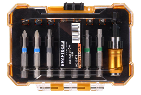 Set biti cu adaptor 15piese surubelnita filetanta (KD10473) [3]