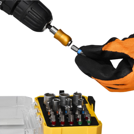 Set biti cu adaptor 28piese surubelnita filetanta (KD10474) [6]