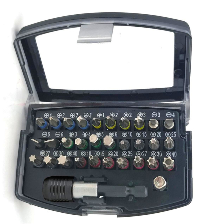 Set biti cu adaptor 32piese surubelnita filetanta (KD10472) [2]