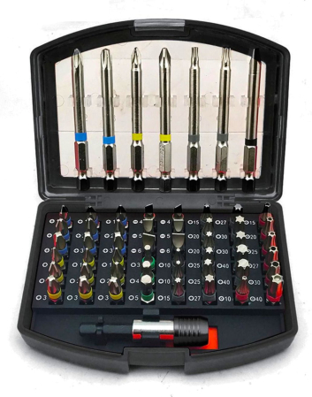 Altele - Set biti cu adaptor 56piese surubelnita filetanta (KD10471)