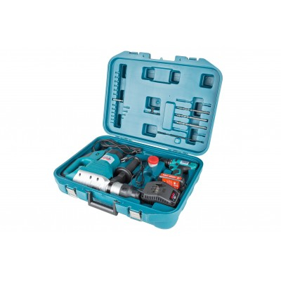Set bormasina cu acumulator 18V si bormasina cu percutie 2000W cu trusa accesorii (ALRH21L) [9]