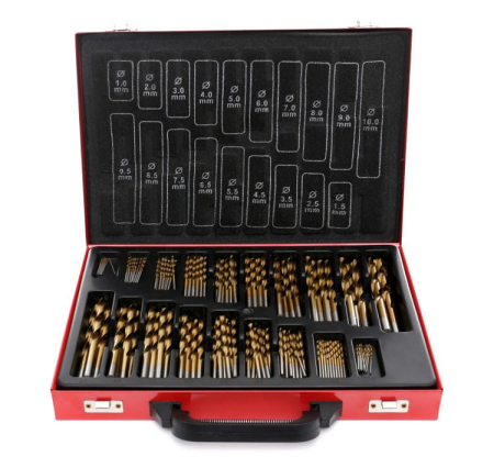 Set burghie din titan HSS pentru metal 170 buc (KD991) [3]