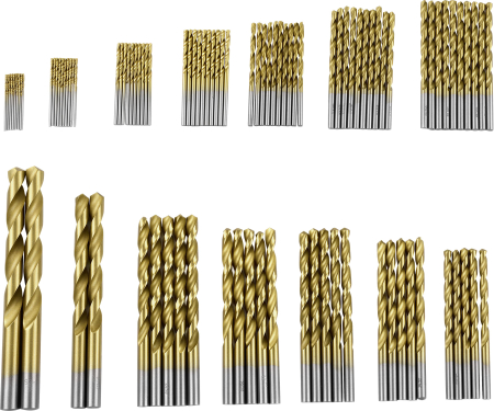 Set burghie metal 1-10mm 99 piese valiza transport gaurire precisa pentru atelier garaj (KD5967) [3]