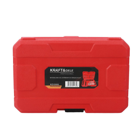 Set burghie si chei tubulare pentru indepartare suruburi rupte, 26 bucati (KD5988) [10]