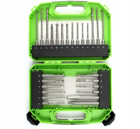 Burghie/freze/carote/dalti/dornuri/cutite strung/punctatoare - Set burghie si dalti SDS 26 buc (KD994)