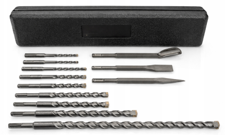 Set burghie si dalti SDS+ pentru beton, 12 piese, cu cutie (V05048) [5]
