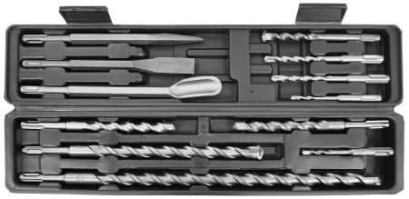 Set burghie si dalti SDS+ pentru beton, 12 piese, cu cutie (V05048) [1]