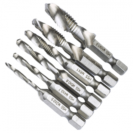Set burghie tip tarod cu filetare M3-M10 7piese (S11535) [1]