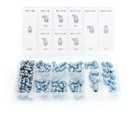 Altele - Set capete metalice gresoare pentru gresare 110 elemente (KD10507)