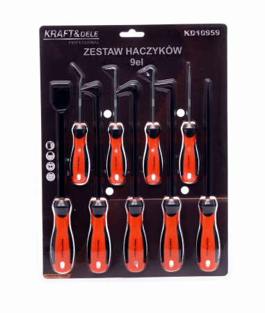 Set carlige raclete extractoare garnituri cu maner 9piese (KD10959) [1]