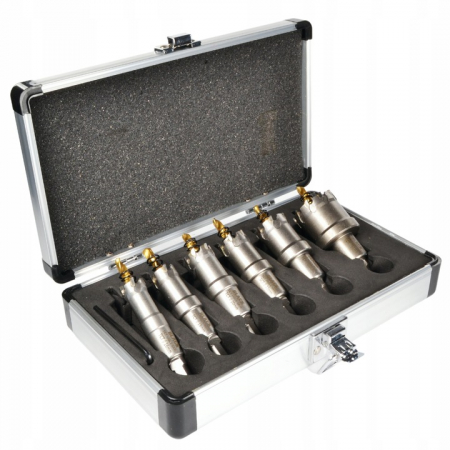 Set carote 16-35mm cu vidia pentru metal burghie din titan 6piese (21207) [3]