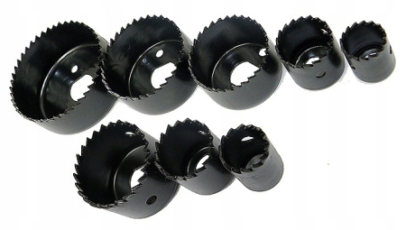 Set carote 19-64mm 11piese lemn rigips PVC (S10341) [1]