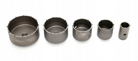 Set carote 7 piese cu vidie pentru beton 40-125mm cu adaptor SDS+ (TA1510) [4]