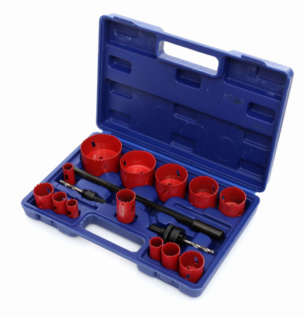 Set carote bi-metal lemn 17 piese, geanta, 19-76mm (KD10345) [2]